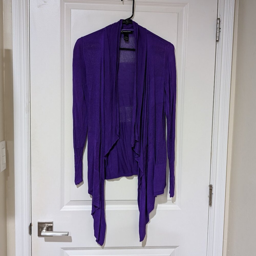 INC International Concepts Purple Cardigan